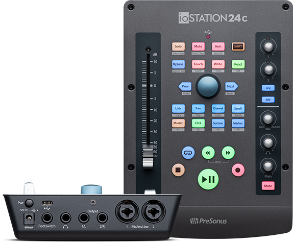 PreSonus ioStation 24c Interface & Production Controller - Premium Audio Mixers from Presonus - Just $249.99! Shop now at Poppa's Music