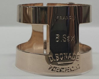 Bonade Inverted Baritone Sax Plated Ligature - Rose Gold- 2256UGP - Poppa's Music 