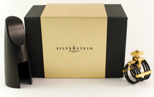 Silverstein Metal Sax Diamond Gold Ligature - Poppa's Music 