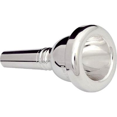 Bach Silver Plated Small Shank Trombone Mouthpiece - 350 - Poppa's Music 