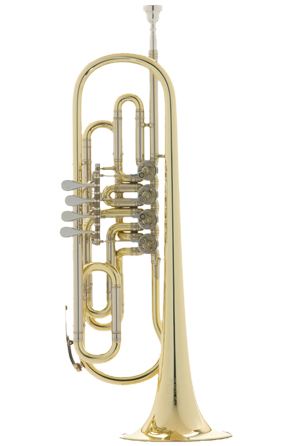 Meinl Weston F Bass Trumpet - 4 Rotary Valves - Eb Slides - Lacquer - 128-L - Poppa's Music 