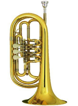 Meinl Weston Bass Bb Trumpet - 3 Rotary Valves - Lacquer - 129-L - Poppa's Music 