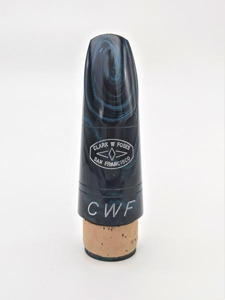 Clark Fobes CWF 10K Series Bb Clarinet Mouthpiece - Blue Marbled - Premium Bb Clarinet Mouthpiece from Clark Fobes - Just $340! Shop now at Poppa's Music