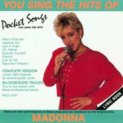 Music Minus One : Vocal Hits of Modonna - MMO1035 - Poppa's Music 