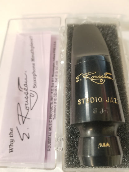 Original E. Rousseau Studio Jazz Tenor Sax Hard Rubber Mouthpiece - Poppa's Music 
