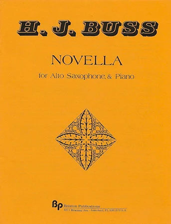 Novella for Alto Saxophone - Buss - Poppa's Music 