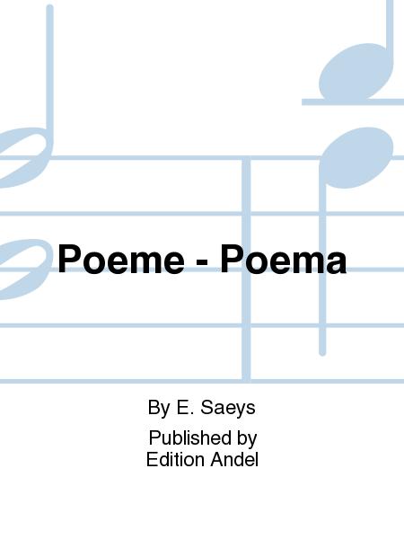 Poeme for Alto Sax & Chamber Orch/Sax Part-SPT2121 - Poppa's Music 