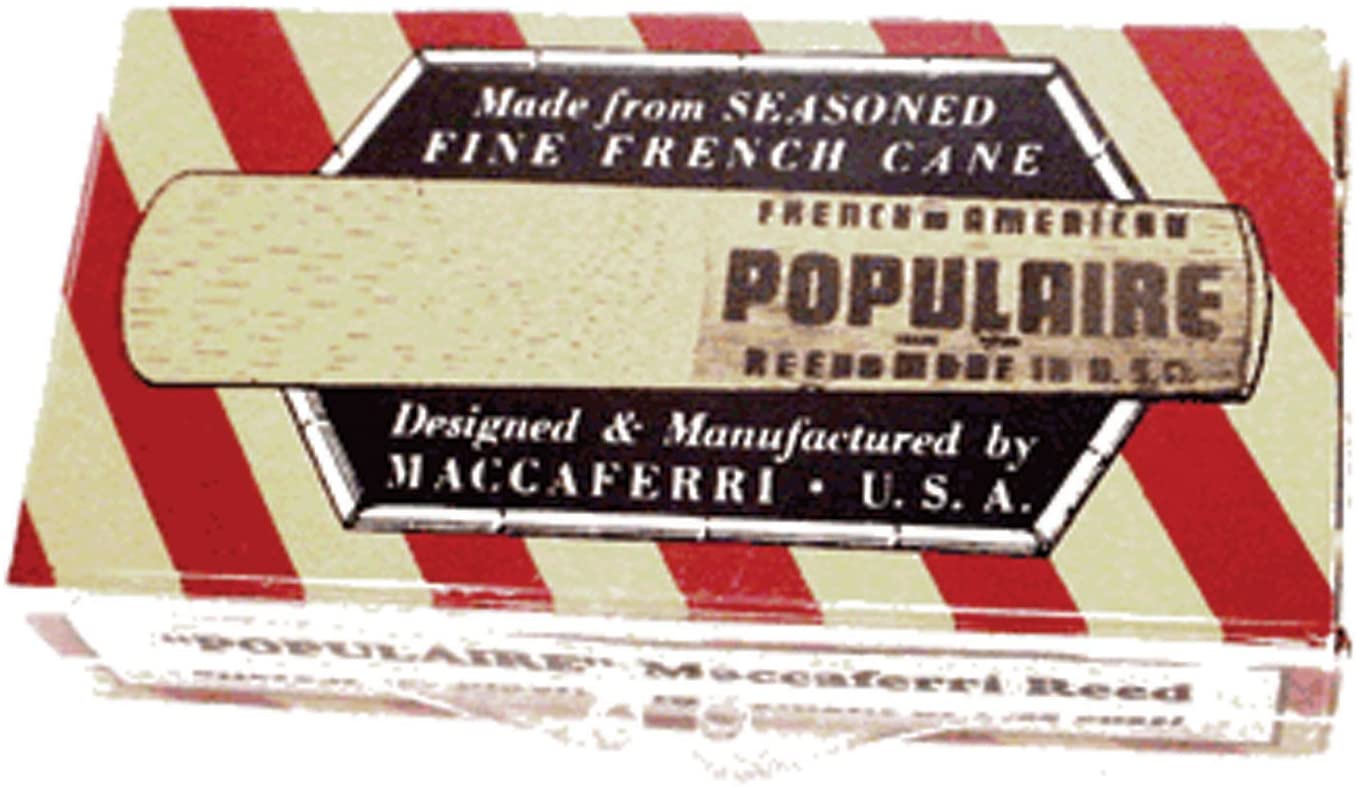 Populaire Alto Sax Reeds - 10 per Box - Premium Alto Saxophone Reeds from French American Reeds - Just $12! Shop now at Poppa's Music