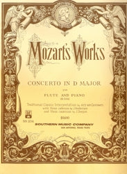 Mozart's Works - Concerto in D Major for Flute and Piano - SS234 - Poppa's Music 