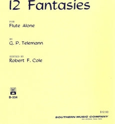 12 Fantasies Unaccompanied Flute Collection - G. P. Telemann - b334 - Poppa's Music 