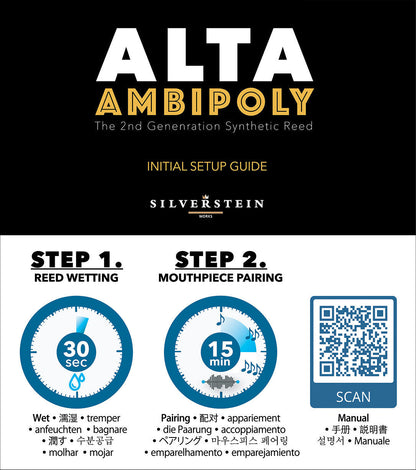 Silverstein ALTA Ambipoly Soprano Saxophone Classic Synthetic Reed - Poppa's Music 