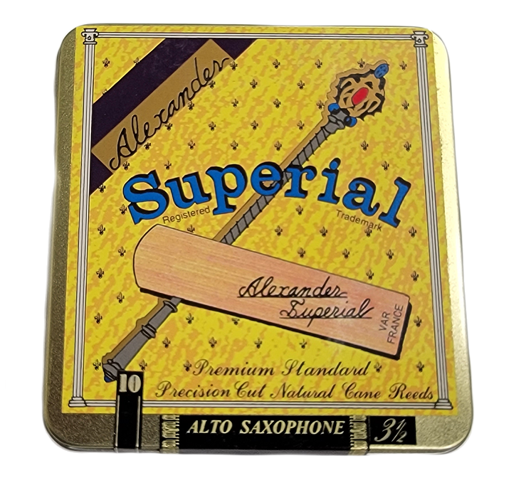 Alexander Superial Alto Sax Reeds - 10 Per Box - Premium Alto Saxophone Reed from Alexander - Just $39.51! Shop now at Poppa's Music
