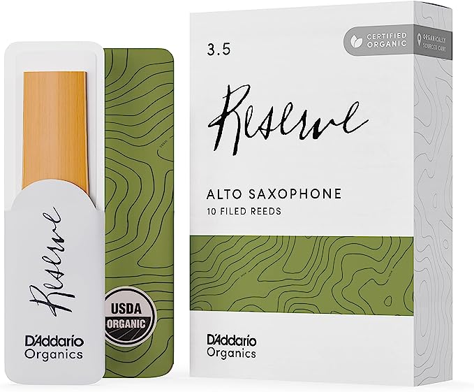 D'Addario Organic Reserve Alto Saxophone Reeds - 10 per Box - Premium Alto Saxophone Reed from D'Addario - Just $33.99! Shop now at Poppa's Music