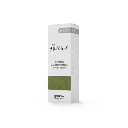 D'Addario Organic Reserve Tenor Saxophone Reeds - 5 Per Box - Poppa's Music 