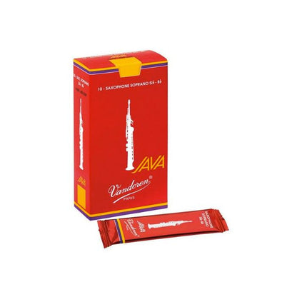 Vandoren Java Red Soprano Sax Reeds - 10 Per Box - Poppa's Music 