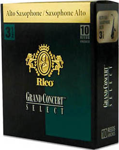 Rico Grand Concert Select Alto Saxophone Reeds Filed - 10 Per Box - Poppa's Music 