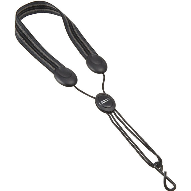 Rico Jazz Stripe Strap with Metal Hook for Soprano/Alto Saxophone - Poppa's Music 