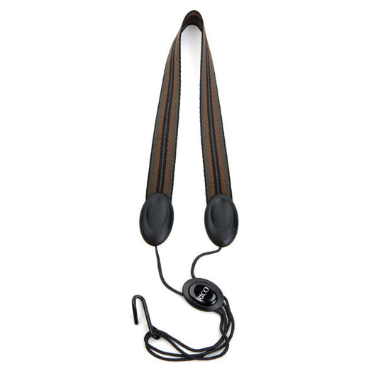 Rico Jazz Stripe 2 Fabric Strap with Metal Hook for Tenor/Baritone Saxophone - Poppa's Music 