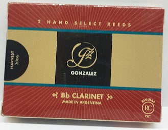 Gonzalez Bb Clarinet Regular Cut (RC) Reeds - DUO Box - 2 Per Box - Poppa's Music 