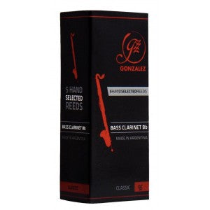 Gonzalez Classic Bass Clarinet Reeds - 5 Per Box - Poppa's Music 