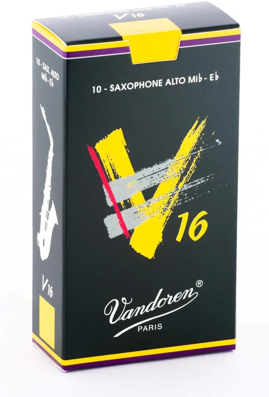 Vandoren V16 Alto Saxophone Reeds - 10 Per Box - Poppa's Music 