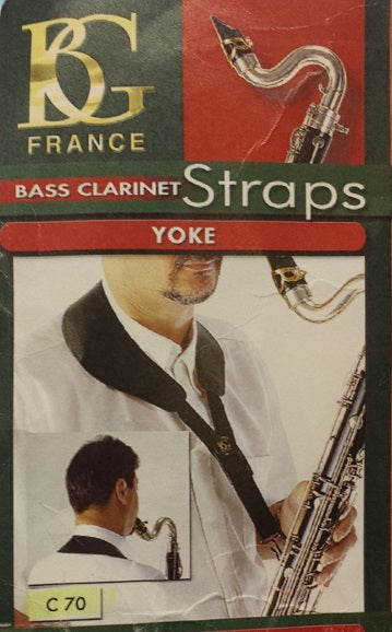 BG France Bass Clarinet Leather Yoke Neck Strap  C70 - Poppa's Music