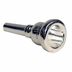 Schilke Silver Plated Large Shank Tenor/Trombone/Bass/Trombone/Euphonium Mouthpiece - - Poppa's Music 
