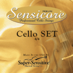 Super Sensitive Sensicore Cello Medium Gauge 4/4 Nylon Core String Set - SS6307 - Poppa's Music 