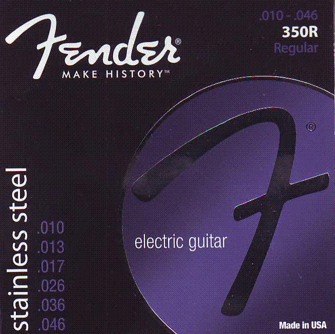 Fender 350s Stainless Steel Ball End Electric Guitar Strings - Poppa's Music 