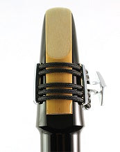 Silverstein Soprano Sax Original Ligature for Hard Rubber Mouthpiece - Classic Silver - Poppa's Music 