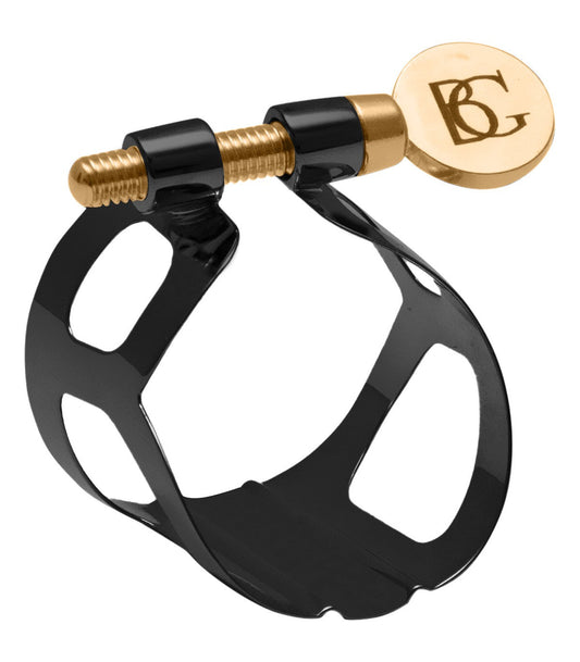 BG France Black Lacquered Tradition Ligature-L3B- LIGATURE ONLY- - Poppa's Music 