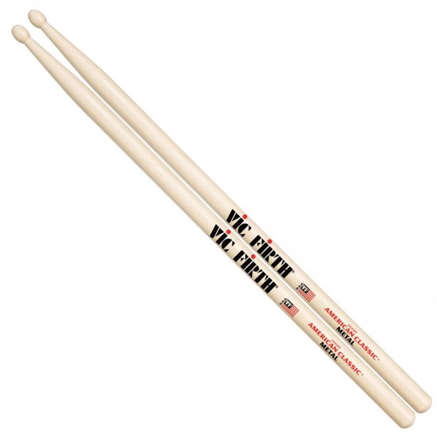 Vic Firth American Classic Hickory Drumstick Wooden Tip #CM - Poppa's Music 