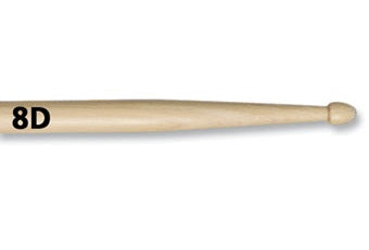 Vic Firth American Classic Hickory Drumstick Wooden Tip - 8D Jazz - Poppa's Music 