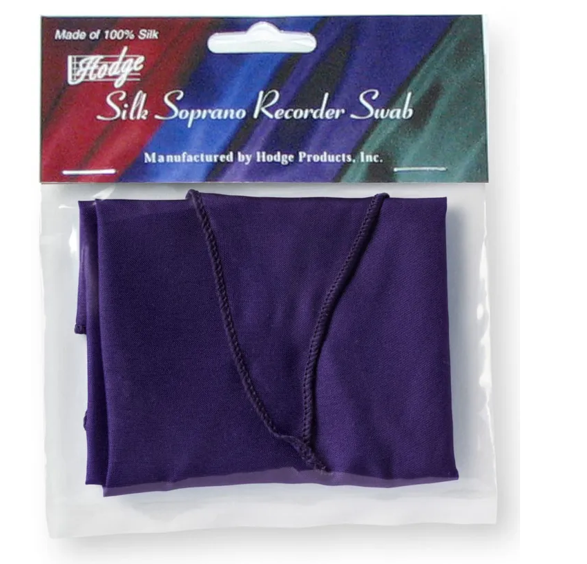 Hodge Soprano Recorder Silk Swab - Poppa's Music 