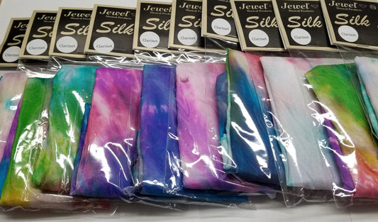 Jewel Silk Tie-Dye Bb & A Clarinet Swab - Poppa's Music 